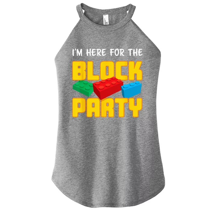 Funny Building Blocks Block Party PreK Women’s Perfect Tri Rocker Tank