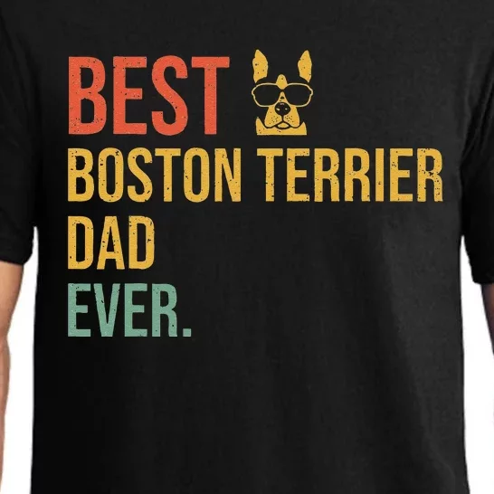 Fun Best Boston Terrier Dad Ever Daddy Dog Lover Fathers Day Pajama Set