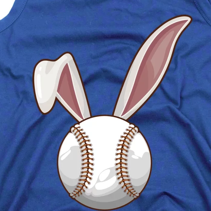 Funny Baseball Ball Catcher Happy Easter Day Bunny Gift Tank Top