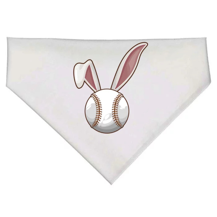 Funny Baseball Ball Catcher Happy Easter Day Bunny Gift USA-Made Doggie Bandana