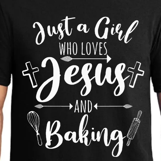 Funny Baking Baker Gift For Women Cool Jesus Christian Bake Pajama Set