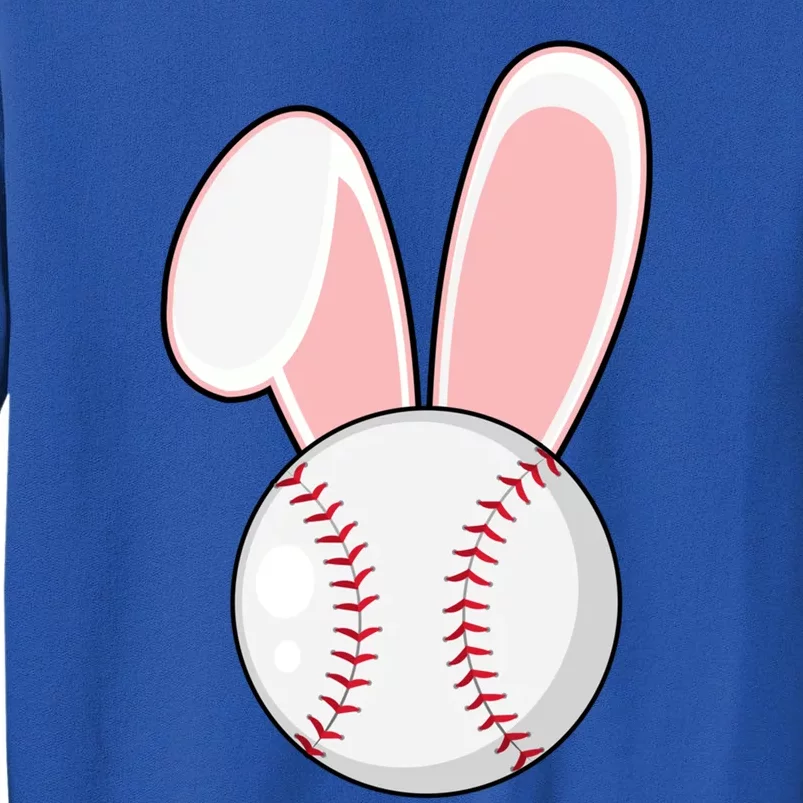 Funny Baseball Bunny Easter Gift Gift Tall Sweatshirt