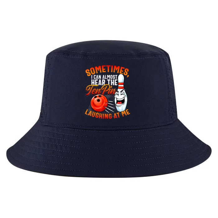 Funny Bowling , Bowler Tee, Tenpin Bowling, Ten Pin Cool Comfort Performance Bucket Hat