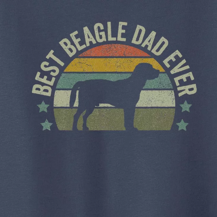 Funny Best Beagle Dad Dog Funny Fathers Day Funny Doggy Toddler T-Shirt