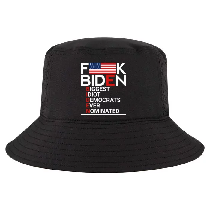 Fuck Biden Biggest Idiot Ever Cool Comfort Performance Bucket Hat