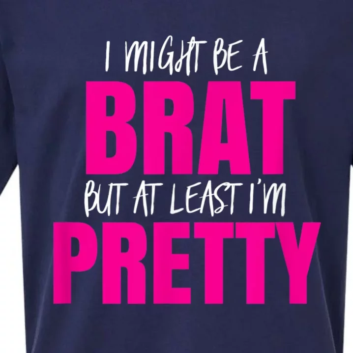 Funny Brat But Pretty Sueded Cloud Jersey T-Shirt