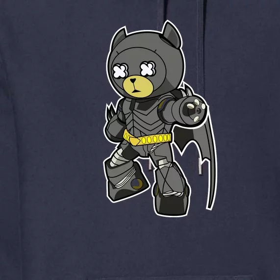 Funny Bear Bat Costum Premium Hoodie