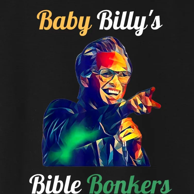 Funny Baby Billys Bible Bonker Women's Crop Top Tee