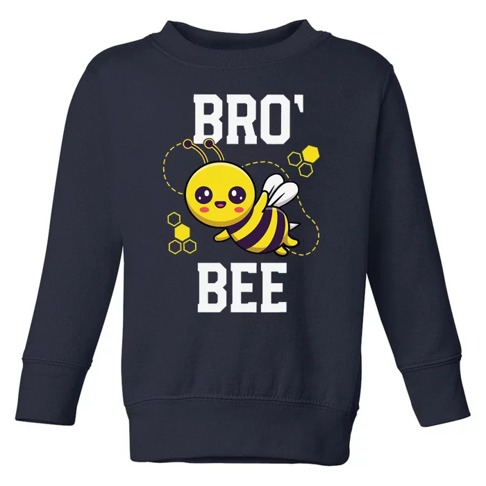 Family Bee Brother Bro Birthday First Bee Day Outfit Gift Toddler Sweatshirt