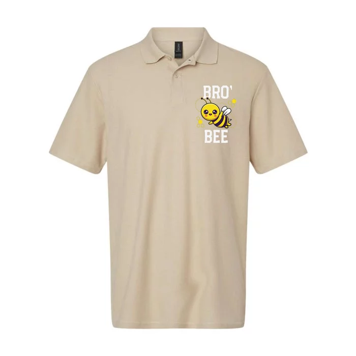 Family Bee Brother Bro Birthday First Bee Day Outfit Gift Softstyle Adult Sport Polo