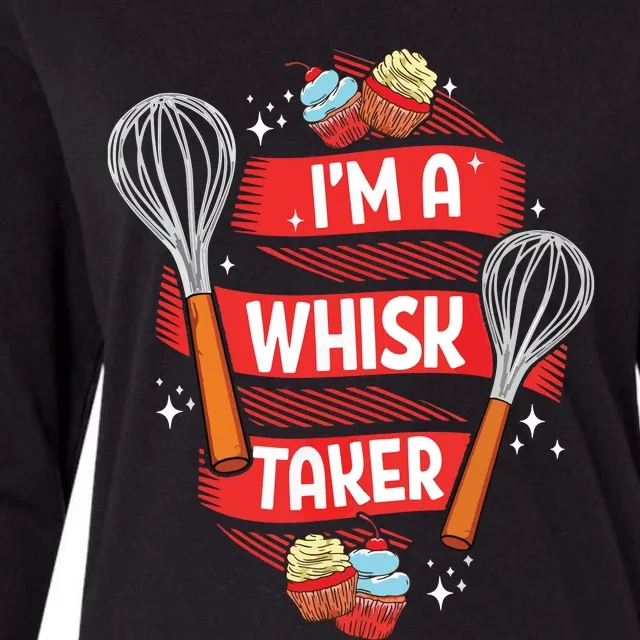 Funny Baking Baker Gift Whisk Pun Pastry Chef Cook Present Womens Cotton Relaxed Long Sleeve T-Shirt