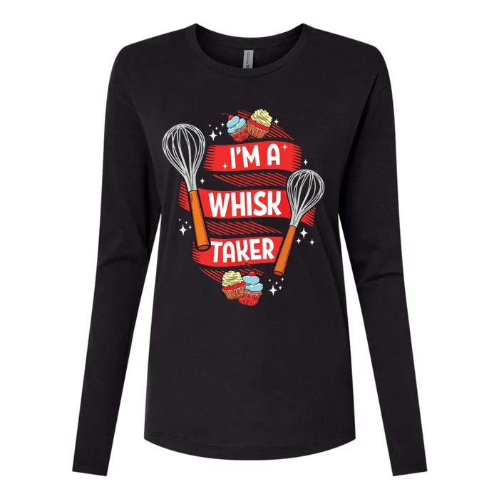 Funny Baking Baker Gift Whisk Pun Pastry Chef Cook Present Womens Cotton Relaxed Long Sleeve T-Shirt