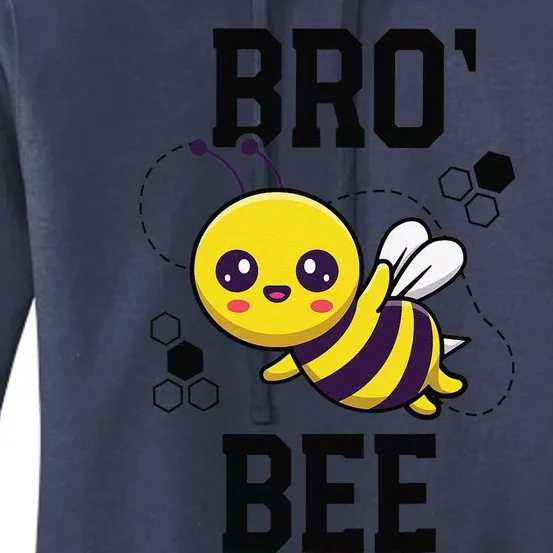 Family Bee Brother Bro Birthday First Bee Day Outfit Women's Pullover Hoodie