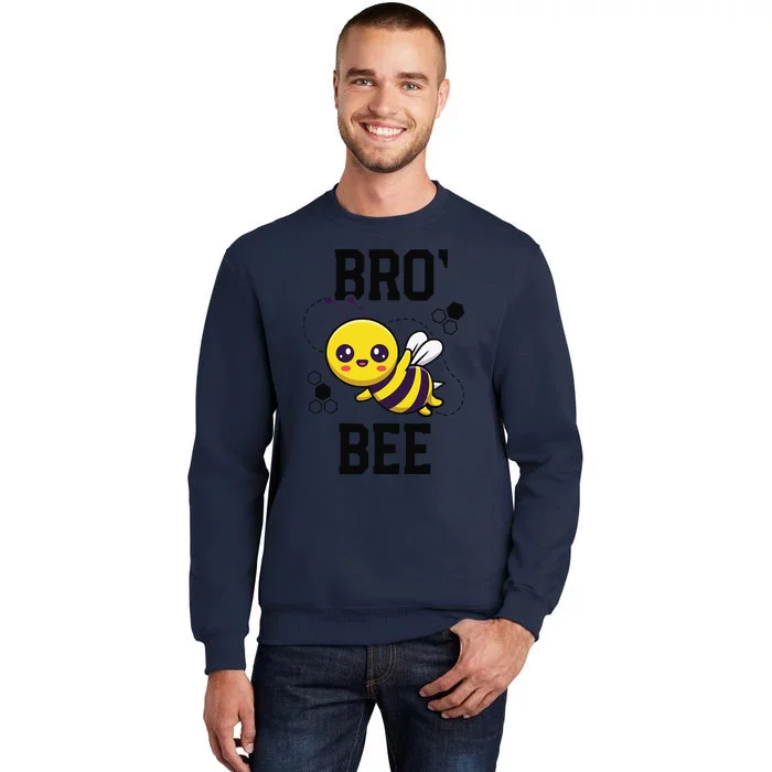 Family Bee Brother Bro Birthday First Bee Day Outfit Tall Sweatshirt