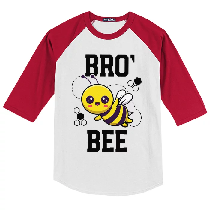 Family Bee Brother Bro Birthday First Bee Day Outfit Kids Colorblock Raglan Jersey