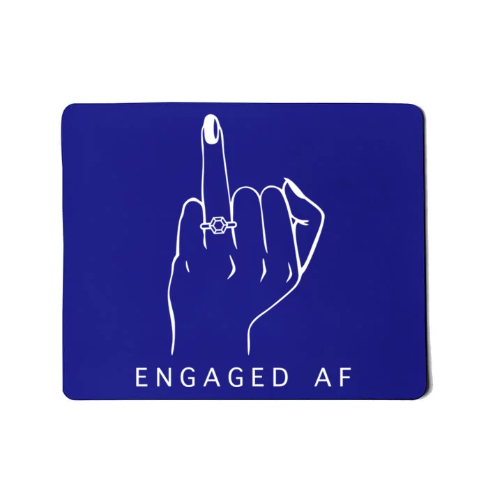 Funny Bride Bachelorette Party Engaged Af Ring Finger Meaningful Gift Mousepad