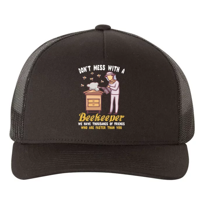 Funny Beekeeper Beekeeping Supplies Honey Bees Beehive Yupoong Adult 5-Panel Trucker Hat