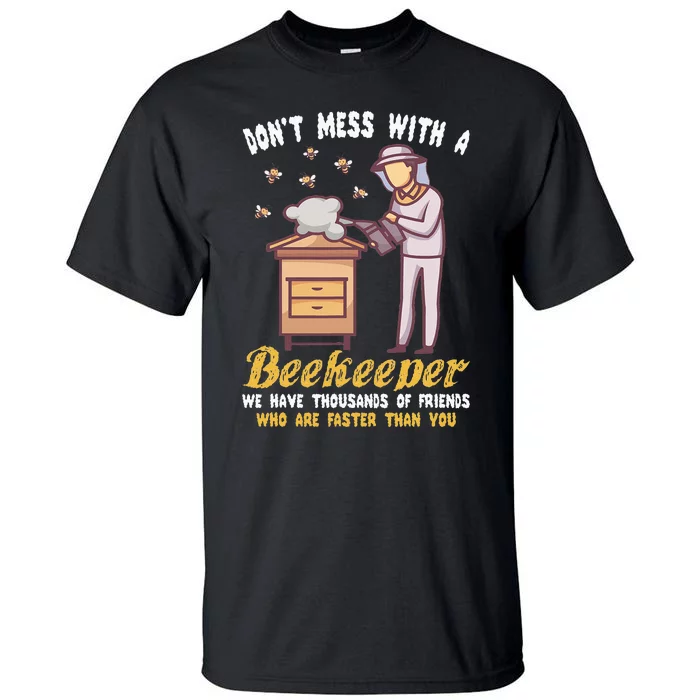 Funny Beekeeper Beekeeping Supplies Honey Bees Beehive Tall T-Shirt