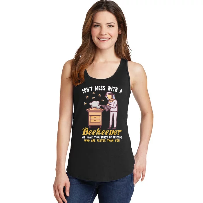 Funny Beekeeper Beekeeping Supplies Honey Bees Beehive Ladies Essential Tank