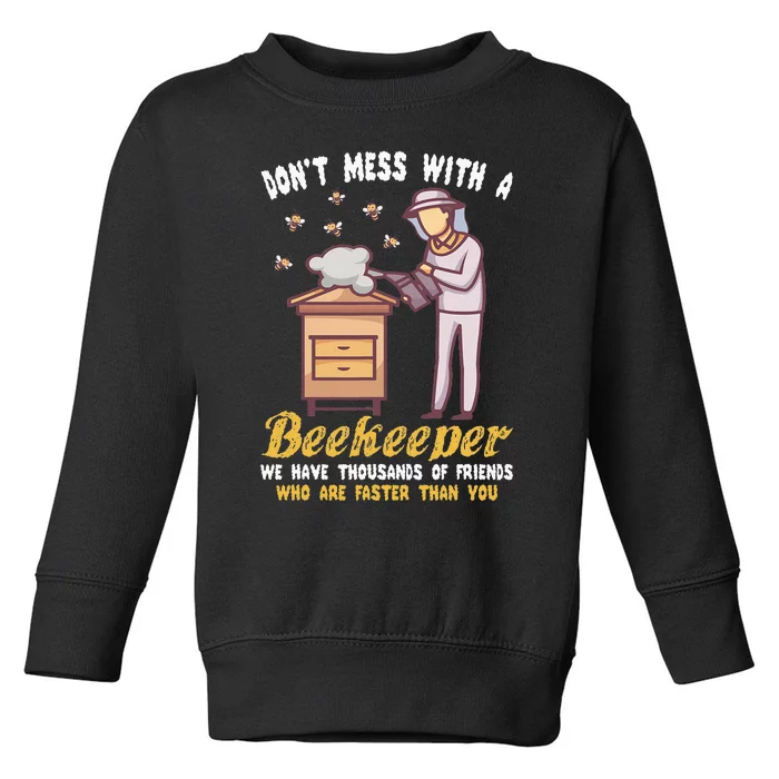 Funny Beekeeper Beekeeping Supplies Honey Bees Beehive Toddler Sweatshirt