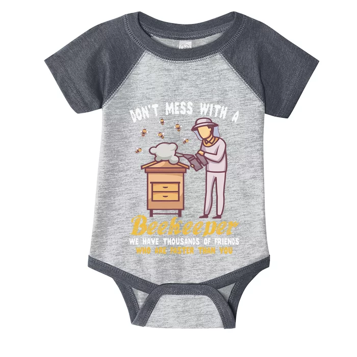 Funny Beekeeper Beekeeping Supplies Honey Bees Beehive Infant Baby Jersey Bodysuit