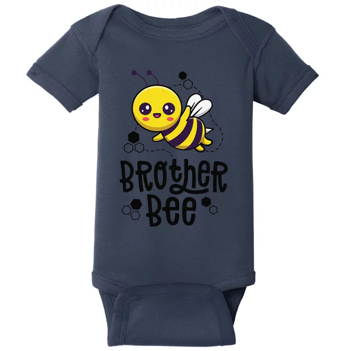 Family Bee Brother Bro First Bee Day Outfit Birthday Gift Baby Bodysuit