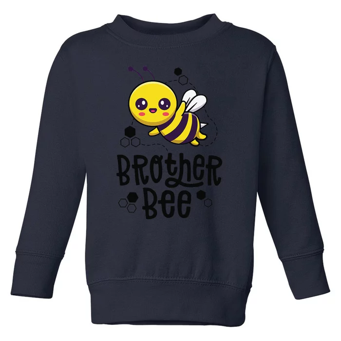 Family Bee Brother Bro First Bee Day Outfit Birthday Gift Toddler Sweatshirt