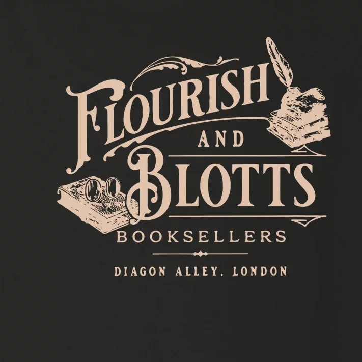 Flourish Blotts Bookish Hp Wizard Toddler Long Sleeve Shirt