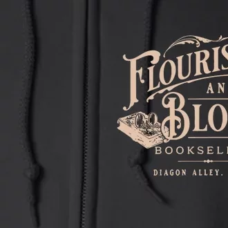 Flourish Blotts Bookish Hp Wizard Full Zip Hoodie