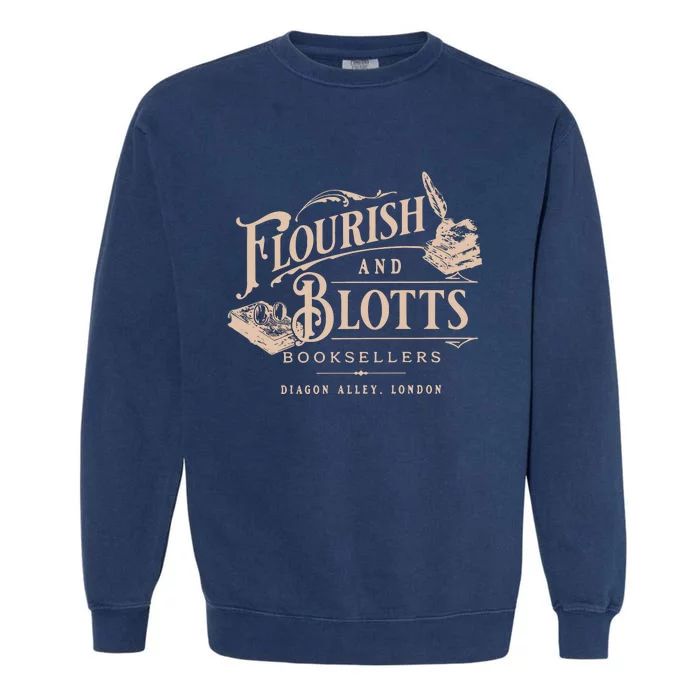 Flourish Blotts Bookish Hp Wizard Garment-Dyed Sweatshirt