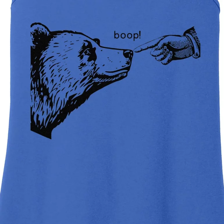 Funny Boop Bear Gift Ladies Essential Tank