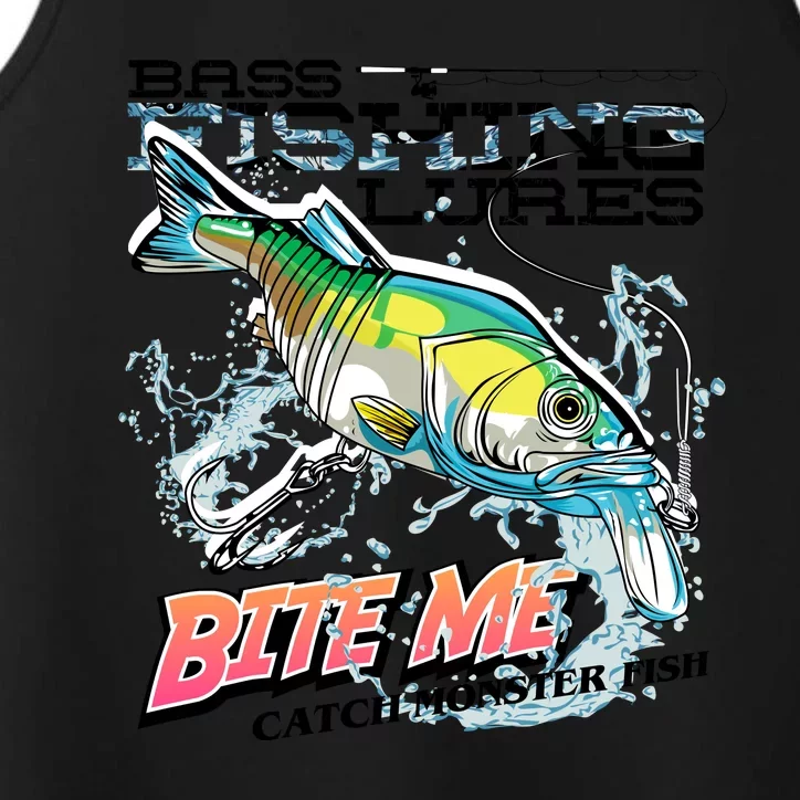 Funny Bass Bite Me Fishing Lures Performance Tank