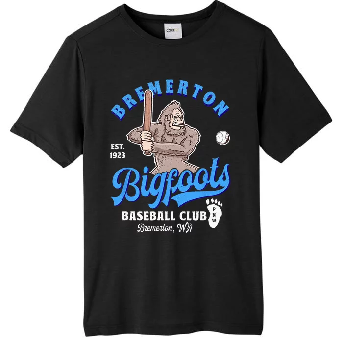 Funny Bigfoot Baseball Retro Minor League Baseball Team ChromaSoft Performance T-Shirt