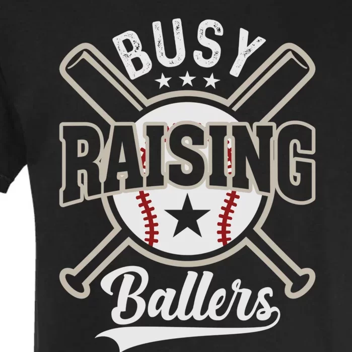 Funny Baseball - Busy Raising Ballers Garment-Dyed Heavyweight T-Shirt