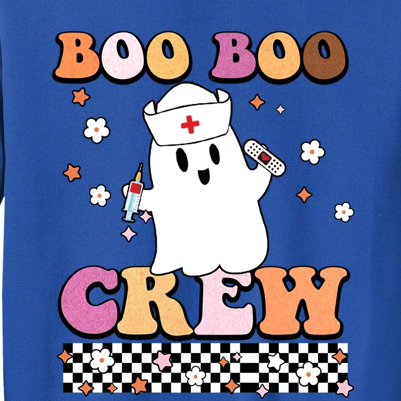 Funny Boo Boo Crew Halloween Nurse Squad Retro Gift Sweatshirt