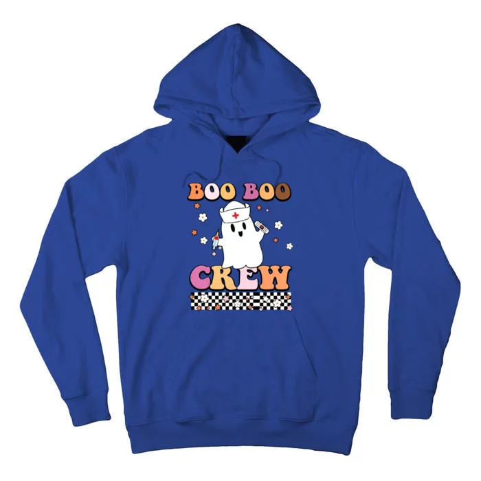 Funny Boo Boo Crew Halloween Nurse Squad Retro Gift Tall Hoodie