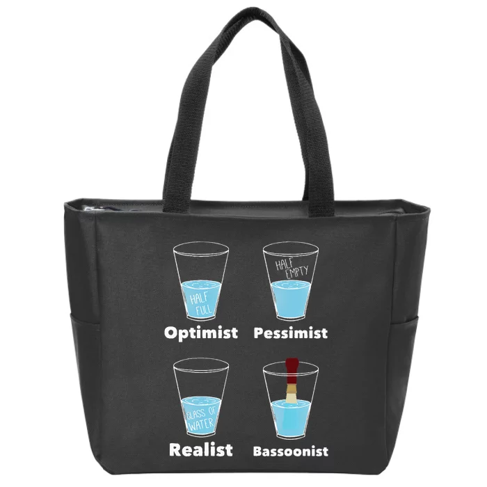 Funny Bassoonist Bassoon Play Orchestra Music Zip Tote Bag