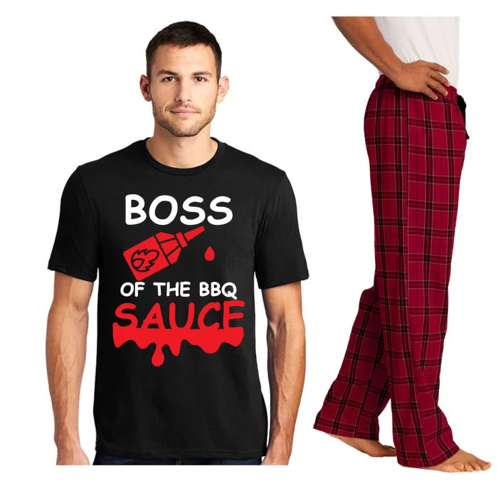 Funny Bbq Boss Of The Bbq Sauce Barbecue Grill Grilling Gift Pajama Set