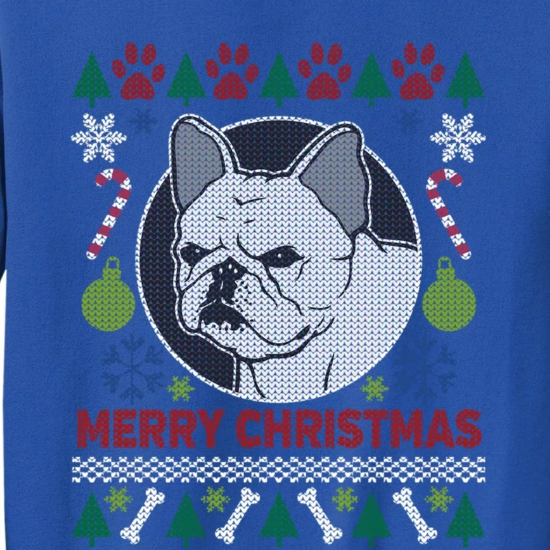 French Bulldog Breed Ugly Christmas Style Funny Gift Tall Sweatshirt