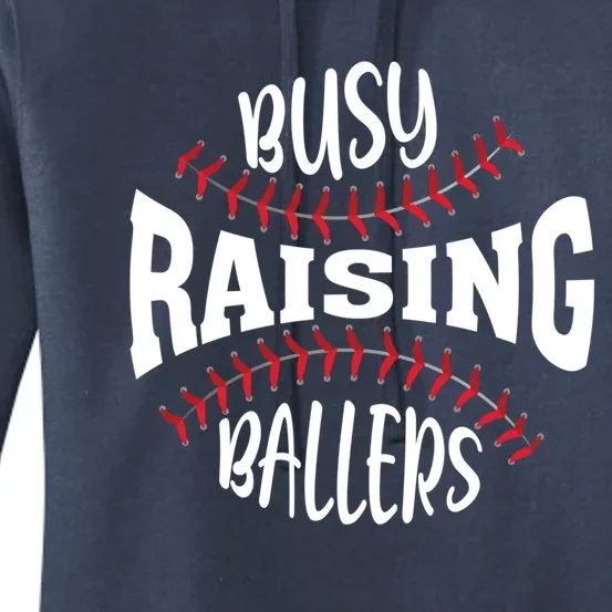 Funny Baseball - Busy Raising Ballers Women's Pullover Hoodie