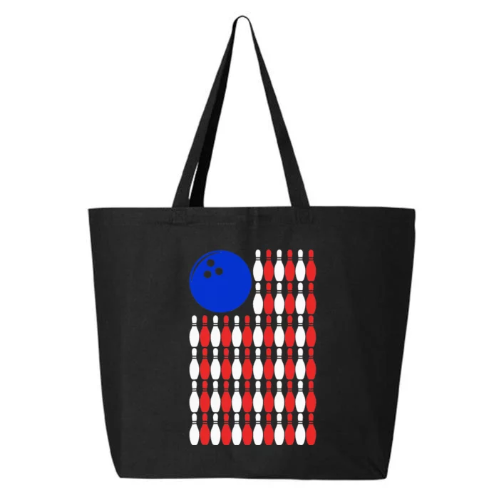 Funny Bowling Bowling Alley Gift Idea Retro Bowler 25L Jumbo Tote