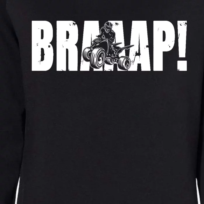 Funny Brap Brap Quad ATV Braap Womens California Wash Sweatshirt