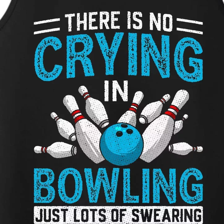 Funny Bowling Bowlers And Bowling Fan Performance Tank