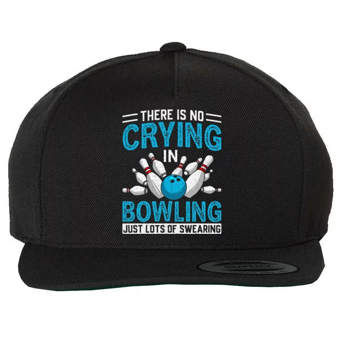 Funny Bowling Bowlers And Bowling Fan Wool Snapback Cap