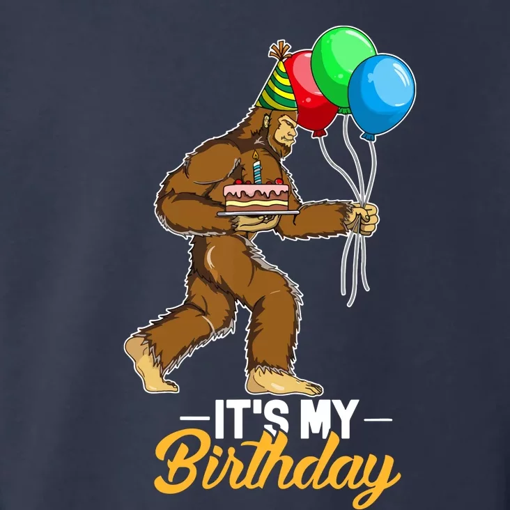 Funny Bigfoot Birthday Cake Balloons Sasquatch Yeti 1 Toddler Hoodie