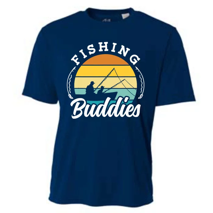 Fishing Buddies Buddy Fisher Fisherman Cooling Performance Crew T-Shirt