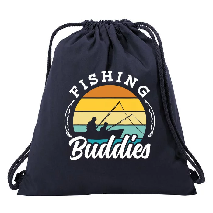 Fishing Buddies Buddy Fisher Fisherman Drawstring Bag