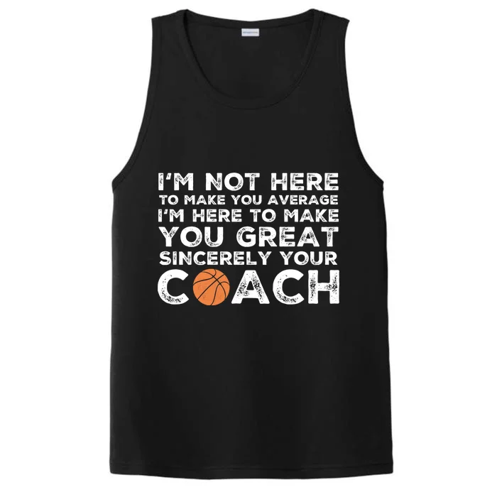 Funny Basketball Coach Gift Basketball Coaching Gift Performance Tank