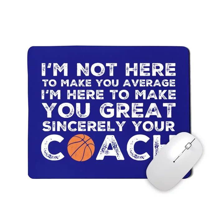 Funny Basketball Coach Gift Basketball Coaching Gift Mousepad