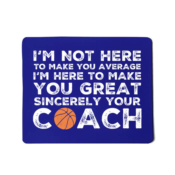 Funny Basketball Coach Gift Basketball Coaching Gift Mousepad